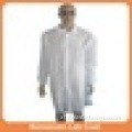 disposable made by PP non woven material with elastic or knitted cuff disposable lab coat visit gown kitchen visit gown